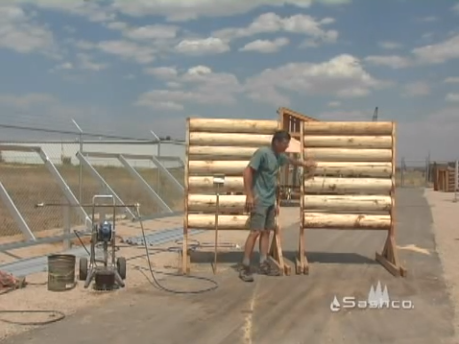 How to Stain Blasted Walls
